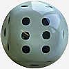 Square White Dice